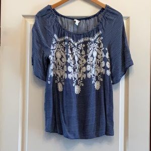 Cato Embroidered Blouse!